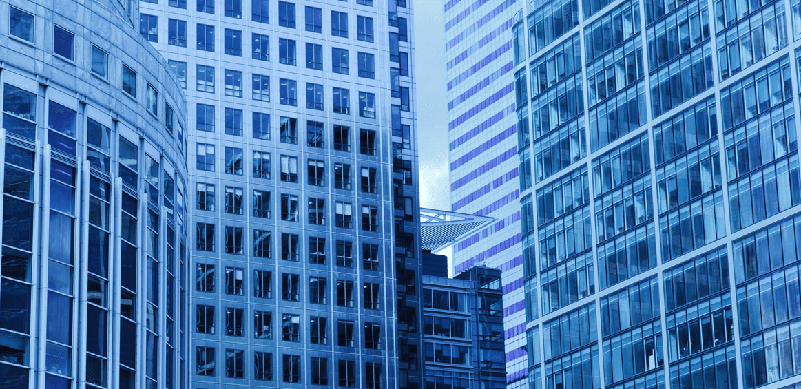 Skyscraper glass windows